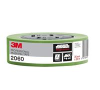 3M Pro 2060 Cinta de Enmascarar Profesional - 1 Rollo, 36 mm x 50 m - Adhesiva para Superficies Rugosas como Hormigón y Madera sin Tratar - para Pintura y Decoración en Interiores y Exteriores