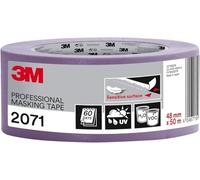 3M Pro Cinta de Enmascarar Profesional 2071 para Superficies Delicadas - 1 Rollo, 48 mm x 50 m - Estable a los Rayos UV, Resistente al Agua, para Pintura y Decoración Interior y Exterior