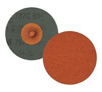 3M Roloc 787C - Disco de fibra (76,2 mm, grano 120 Fb. para acero inoxidable), color naranja