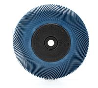3M Scotch-Brite Cepillo Radial Bristle BB-ZB, 152 mm x 11 mm x 25 mm, P400, Azul, Con Adaptador, 1 por paquete