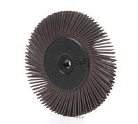 3M Scotch-Brite Cepillo Radial Bristle BB-ZB, 152 mm x 13 mm x 25 mm, P36, Marrón, Tipo A, Con Adaptador, 1 por paquete