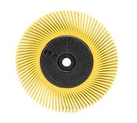 3M Scotch-Brite Cepillo radial Bristle BB-ZB 152×13×25 mm P80 Amarillo Tipo A, con adaptador, 1 pza