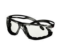 3M SecureFit 500 Gafas de seguridad, montura negra, espuma, recubrimiento antiempañante/antirrayaduras Scotchgard (K y N), lente incolora, SF501SGAF-BLK-FM-EU