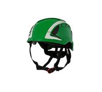 3M SecureFit Casco de protección, X5004V-CE, Verde, con ventilación, Reflectante, CE
