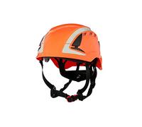 3M SecureFit Casco de protección, X5007V-CE, Naranja, con ventilación, Reflectante, CE