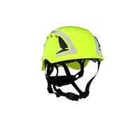 3M SecureFit Casco de protección, X5014V-CE, Verde de Alta Visibilidad, con ventilación, Reflectante, CE