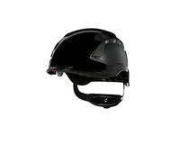 3M SecureFit Casco de protección, X5512V-CE, negro, con ventilación, CE