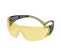 3M Gafas de seguridad SF403AF, marco negro/verde, lente amarilla