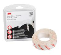 3M Sistema de cierre reposicionable SJ352Bwt - es una alternativa sencilla a cremalleras, tornillos, broches, enganches, pasadores - 2 x 25mm X 1.25m, blanca (1 unidad)