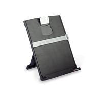 3M Soporte para documentos de escritorio, clip ajustable para documentos verticales y horizontales para una fácil visualización, la repisa inferior tiene borde para mantener hasta 150 hojas en su