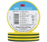 3M Temflex™ 165 165YG1E Cinta aislante Temflex™ 165 Amarillo (L x W) 10 m x 15 mm