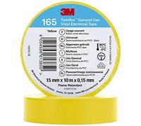 3M Temflex™ 165 165YL1E Cinta aislante Temflex™ 165 Amarillo (L x W) 10 m x 15 mm