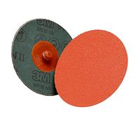 3M(TM) Cubitron (TM) II Roloc(TM) - Disco de fibra TR 987C (50 discos), 3, naranja, 50