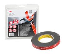 3M VHB Cinta Adhesiva 5952F - óptima adhesión a la mayoría de las pinturas en polvo, metales, vidrio, madera sellada, acrílico, policarbonato, ABS - 19mm X 11m, negro, espesor: 1.1mm (1 unidad)