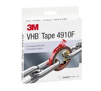 3M Cinta VHB doble cara 4910FBL transparente 3 m x 19 mm x 1.0 mm
