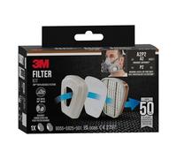 3M Repuestos para media máscara xA004838026 Marrón y gris