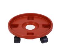 3pcs Flower Pot Rack Circular Flowerpot Tray para Interior y Exterior | Bandeja extraíble for maceta con soporte for plantas for el hogar con ruedas universales(36 cm)