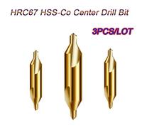3pcs HRB65 68 HSS cobalto Centro avellanador para perforar torno poco molino herramientas de punta Bits brocas conjunto para taladros herramienta para Metal A1.0 A2 A3 A3.15 A3.5 A4 A5 A6 B2 B3.5 B4