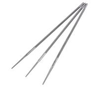 3Pcs Limas de Motosierra, Afilado Kit De Campo De Motosierra Universal, 5/32"(4mm) 3/16"(4,8mm) 7/32"(5,5mm) Limas Redondas, Acero Cojinete De Las Hojas De Sierra De Cadena Afilador Reemplazar(4 mm)