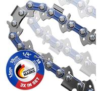 3X Cadena Motosierra Corte Limpio 10cm 1/4" LP 1,1mm 28 Eslabones | Compatibles con Stihl GTA 26 y mini motosierras equivalentes; compara todas las medidas con la cadena original.
