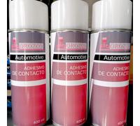 3x Cola de Contacto en Spray Adhesiva 400 ml. Para Tapizar Tela Techos Coche Pegar Goma Espuma.. Cola en Spray de Alta Resistencia