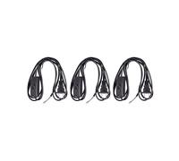 3X Enchufe de EE.UU. 1.8M Cable de Alimentacion Interruptor de Boton Encendido / Apagado AC110V 3A AC250V 6A Negro