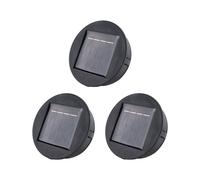 3X Garden Solar Powered Replacement Round LED Light Box Caja de BateríA Solar CéLulas Solares Li-Ion Cargador de BateríA