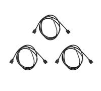 3X LED Strips RGB 4 Pin Female to Connector Extension Cable Black 1M