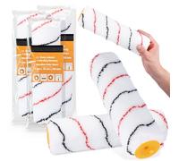 3x Rodillo Pintura 25 cm Recambio Microfibra Rodillos Pinturas Barnices Paredes Techos Fachadas Madera Zócalos Accesorios Profesionales Herramientas