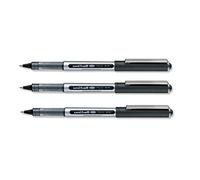 3X Uni-Ball Ojo UB150 Bolígrafos Micro 0.5mm Punta 0.3mm Linea Negra Tinta