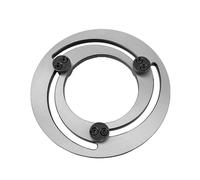 4-15 Pulgadas Hidráulico Mandril De Tres Garras Anillo De Mandíbula Acero Ajustable Dispositivo De Garras Para Torno CNC Mordazas Suaves Reparación De Taladros Silver, 12in