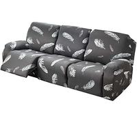 4/6/8 Piezas Sillon Relax Reclinable Tela, 1 plaza/2/3 plazas Reclinable Elástico Funda De Sofá Spandex Electrico Sillón Relax Gatos Perros Niño Protector para Sofá ( Color : #10 , Size : 3 people (8