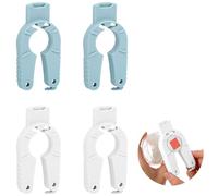 4 Abridores de Botellas Multifunción 3 en 1,Abrebotellas de Plástico con Abridor de Tapas de Rosca y Tarros,para Personas Mayores,Manos Débiles o con Artritis,Diseño Divertido y Fácil Agarre