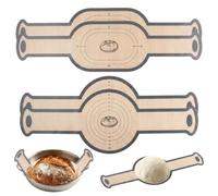 4 alfombrillas de silicona para horno holandés, reutilizables, con asas extralargas, antiadherentes, resistentes al calor, para olla de pan y horno, aptas para lavavajillas