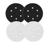 4 almohadillas de interfaz de 150 mm, 6 orificios de espuma suave para redondear, almohadillas de pulido de 150 mm, almohadilla suave para platos de lijado y platos de pulido, ligero y práctico para
