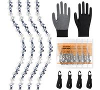 4 cadenas de corte GTA 26 4 pulgadas Mini motosierra cadenas | compatibles con Stihl 36700000028, 1/4 pulgadas LP 1,1 mm 28 eslabones de transmisión