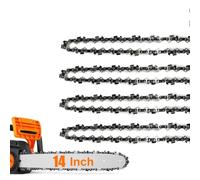 4 cadenas de sierra de 35 cm LP 1,3 mm 52 TG - Repuesto para Makita, Bosch, Einhell, Dolmar, Karcher y motosierras compatibles de 14 pulgadas - Calidad profesional para madera y bosques