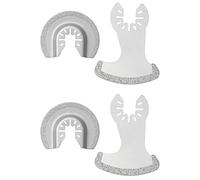 4 cuchillas oscilantes para extracción de lechada, multiherramienta de diamante semicírculo, herramienta de corte para eliminación de mortero de yeso (molienda afilada)