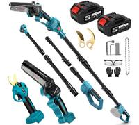4 en 1 batería podadora de 6 pulgadas Mini motosierra con batería | para Makita 18 V 45 mm Tijeras de podar eléctricas, 21 V 4000 mAh, tijeras de podar eléctricas, podadoras de podar manuales