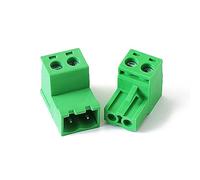 4 juegos de bloques terminales enchufables 2EDGRK con paso 5,08 mm, sin soldadura, cableado hueco doble cara, 24-12 AWG (0,3-2, mm²) Regleta de conexión(2P Set)