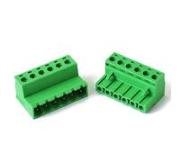4 juegos de bloques terminales enchufables 2EDGRK con paso 5,08 mm, sin soldadura, cableado hueco doble cara, 24-12 AWG (0,3-2, mm²) Regleta de conexión(6P Set)