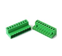 4 juegos de bloques terminales enchufables 2EDGRK con paso 5,08 mm, sin soldadura, cableado hueco doble cara, 24-12 AWG (0,3-2, mm²) Regleta de conexión(9P Set)