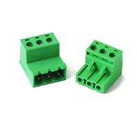 4 juegos de bloques terminales enchufables 2EDGRK con paso 5,08 mm, sin soldadura, cableado hueco doble cara, 24-12 AWG (0,3-2, mm²) Regleta de conexión(3P Set)