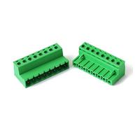 4 juegos de bloques terminales enchufables 2EDGRK con paso 5,08 mm, sin soldadura, cableado hueco doble cara, 24-12 AWG (0,3-2, mm²) Regleta de conexión(8P Set)