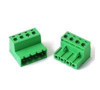 4 juegos de bloques terminales enchufables 2EDGRK con paso 5,08 mm, sin soldadura, cableado hueco doble cara, 24-12 AWG (0,3-2, mm²) Regleta de conexión(4P Set)