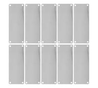 4 Orificios en Blanco 10 Placas Rectangulares de Acero Inoxidable