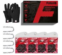 4-Pack Cadena de motosierra, 10 cm, paso de 1,1 mm .325"LP, 26 Eslabones