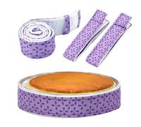 4 Pack cakePan bakingStrips Even bakingcakeStrips Insulating Cotton Heat Resistant Adjustable bakingBelt 88x5cm Professional cakeLeveling Tool Prevent cakeDoming Cracking Wrinkling For Bakery H