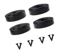 4 patas de aluminio resistentes con punta de goma para cortar que no se muevan en encimeras, pies antideslizantes, funda de goma que absorbe los golpes