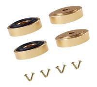 4 patas de aluminio resistentes con puntas de goma para evitar vibraciones en encimeras, funda de absorción de golpes, almohadilla de goma